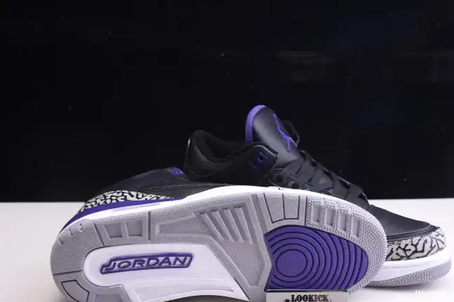 Rep TBkick Black 3 CT8532-050 Court Air Jordan Retro Purple 0611
